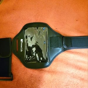 Exercises arm bands for cell phone or iPod.